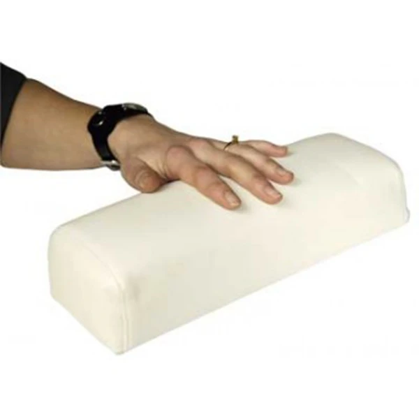 Coussin Manucure Simili Cuir Blanc New & Beauty 1 Coussin Manucure Simili Cuir Blanc New & Beauty