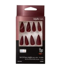 Faux Ongles Idyllic Nails Red Wine Peggy Sage X 24