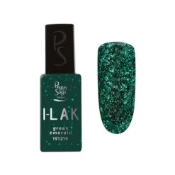 ILak Soak Off Gel Polish Green Emerald Pailleté Peggy Sage 11ml