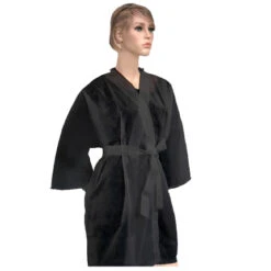 Peignoir Kimono Jetable Noir 100pcs