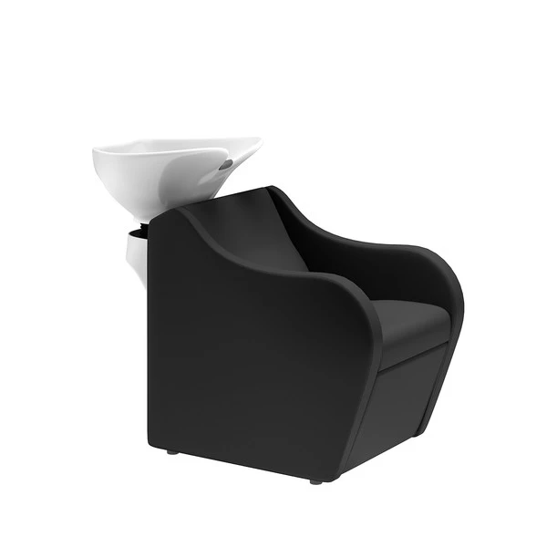 Bac à Shampoing METRI Skai Noir 1 Bac à Shampoing METRI Skai Noir