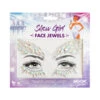 Strass Visage Autocollants Snow Girl Moon Glitter