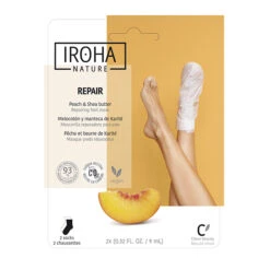 Masques Pour Les Pieds Réparateur Pêche Et Beurre De Karité Iroha Nature 9ml
