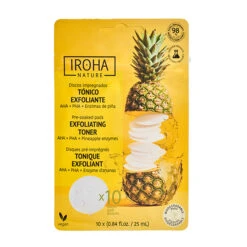Disque Coton Pré-Imrégrés Tonique Exfoliant Iroha Nature 10x25ml
