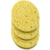 3 Éponges Végétales Jaunes Ovales New & Beauty