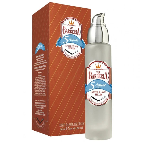 Serum Après-Rasage 5 Aquae 50ml Via Barberia 1 Serum Après-Rasage 5 Aquae 50ml Via Barberia