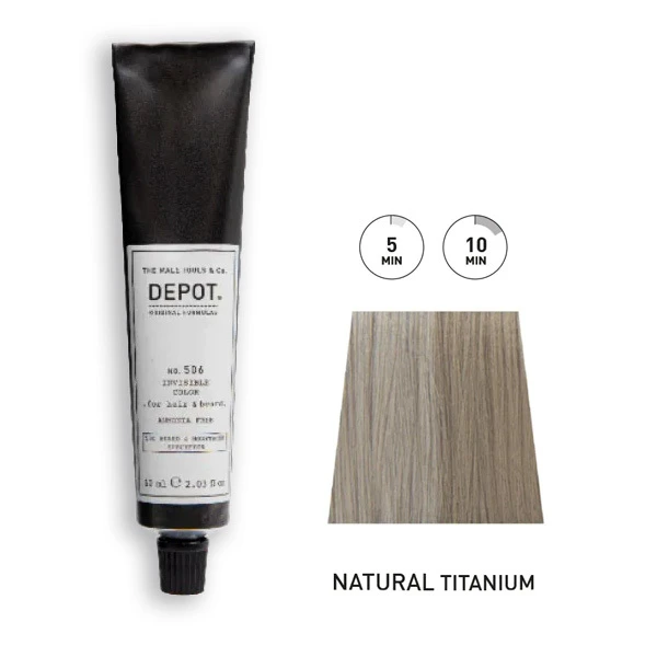 Kit Coloration Barbe & Cheveux N°506 Natural Titanium DEPOT 1 Kit Coloration Barbe & Cheveux N°506 Natural Titanium DEPOT