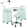 Table Manucure Square Double Blanc