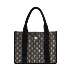 Sac Cabas Noir En Velour Stella Green