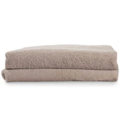 Lot De 2 Draps De Bain Taupe 100x200