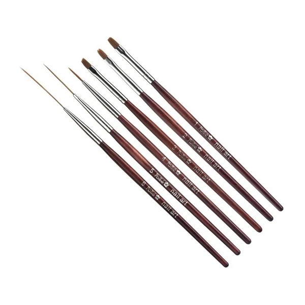 Set 6 Pinceaux Décoration Nail Art 1 Set 6 Pinceaux Décoration Nail Art